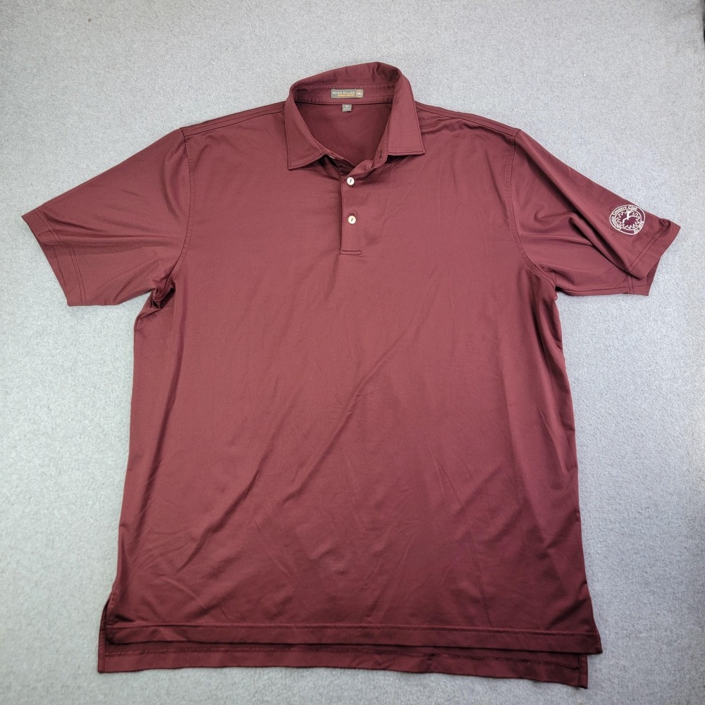 Peter Millar Polo Shirt Mens XL Red Summer Comfort Golf Short Sleeve Jersey